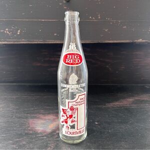 Vintage 1980 Commemorative BIG RED x Louisville Cardinals 16 oz. Pop Bottle EUC